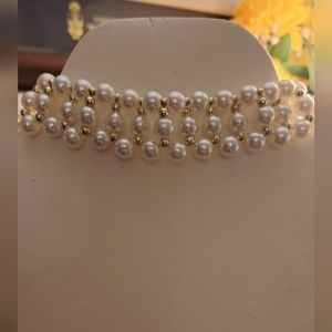 Fashion Pearl Choker Necklace